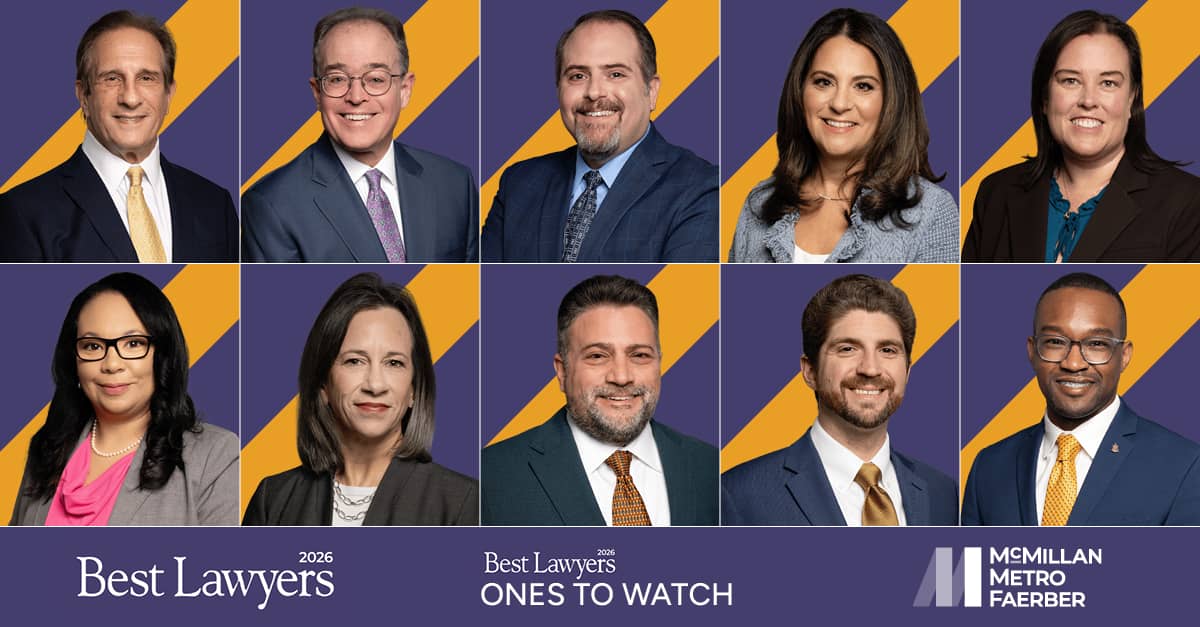 McMillan Metro Faerber Attorneys Recognized in 32nd Edition of The Best Lawyers in America