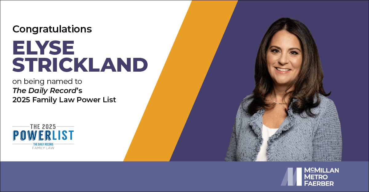 Congratulations Elyse Strickland on being named to The Daily Record’s 2025 Family Law Power List. The 2025 Power List The Daily Record Family Law